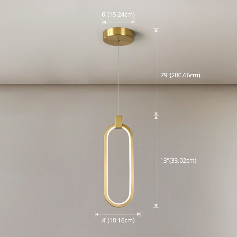 Apparecchi di illuminazione a sospensione circolare Postmoderna Luce sospesa in stile lusso