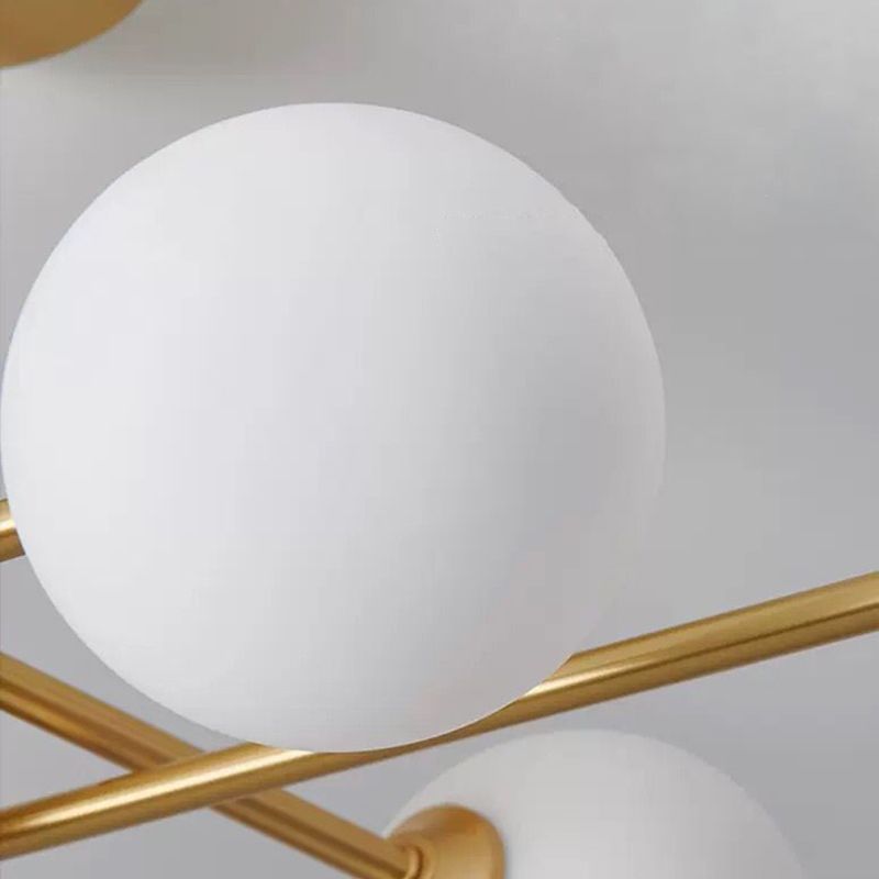 Moderne lampade da incasso Lampada da incasso in vetro globo in oro per soggiorno