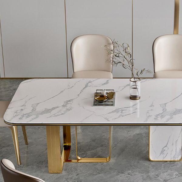 Traditional Luxury Furniture Rectangle Double Pedestal Dining Room Table for Home