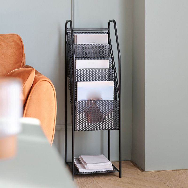 Glam Antique Finish Book Shelf Metal Standard Shelf Bookcase