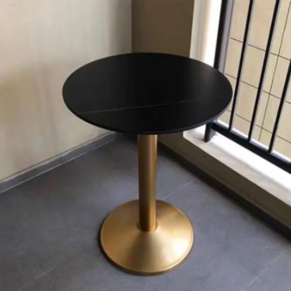 Glam Style Dining Table Round Stone Top Dinner Table Kitchen Home