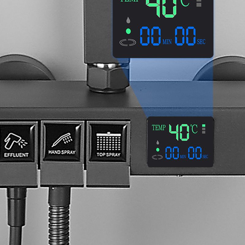 Contemporary Brass Shower Set Wall Mounted Shower System for Bathroom