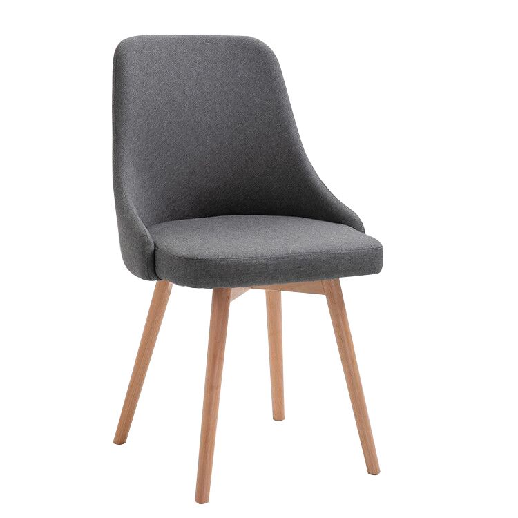 Chaise d'appoint scandinave rembourrée, finition mate, chaise de salle à manger Parsons