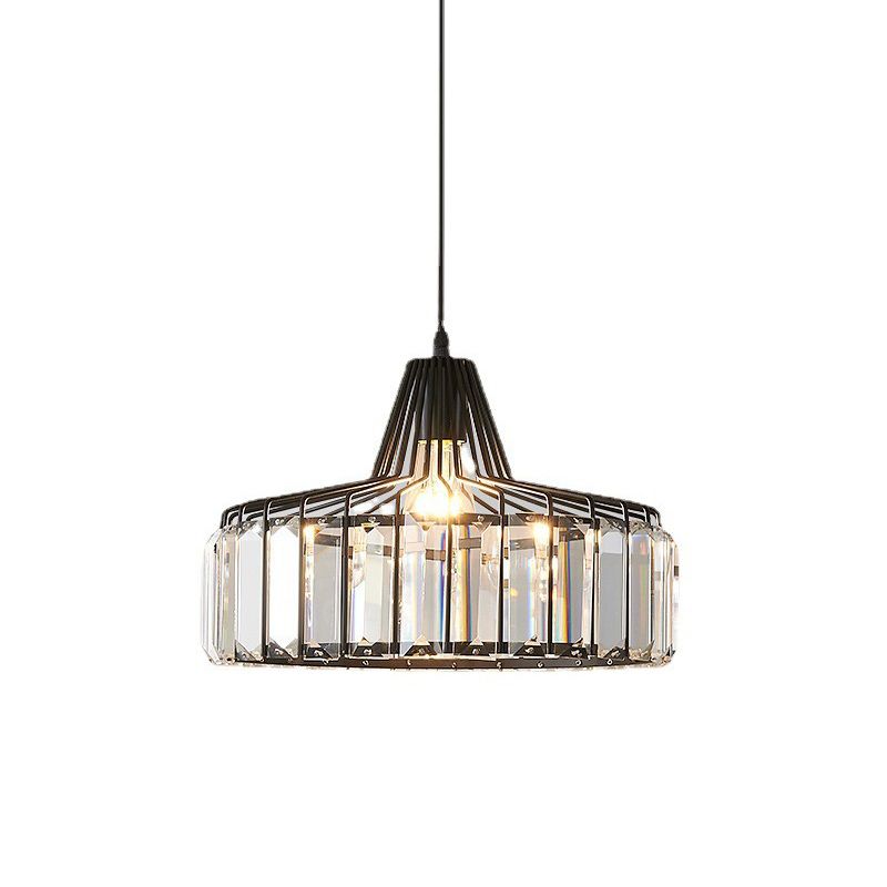 Modern Style Hanging Light Simple Crystal Pendant Lighting Fixture for Sitting Room