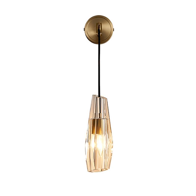 Post-Modern Wall Sconce Geometric Sconce Lighting with Crystal for Bedroom