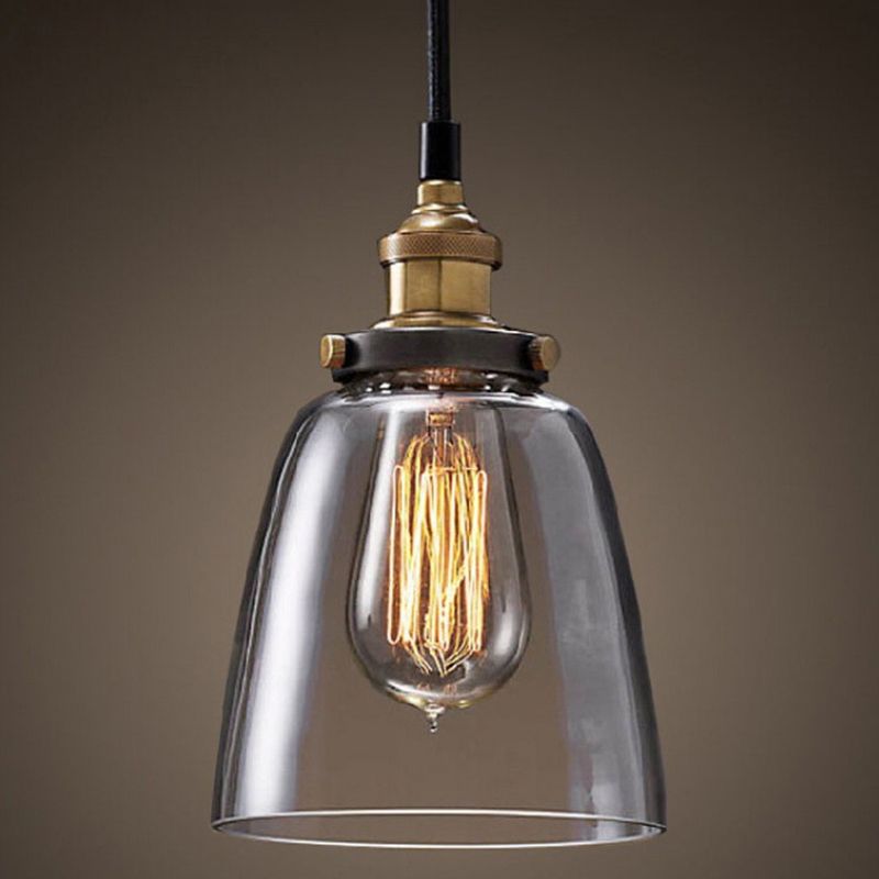 1 Licht geometrische Anhängerlampe Industrieglasaufhängung Beleuchtung für Esszimmer