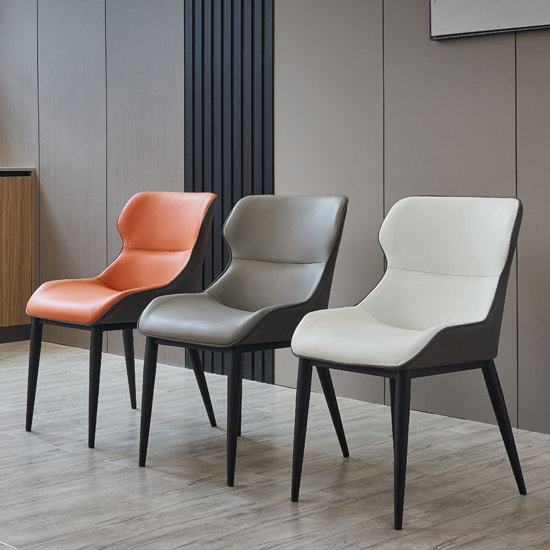 Dining Room Side Chairs Modern Faux Leather Kitchen Chair for Home