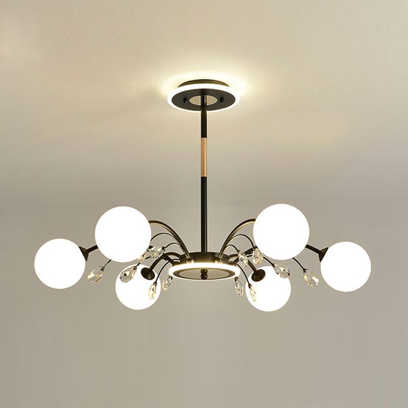 Globe Pendant Lights Modern Glass Pendant Lighting Fixture for Living Room