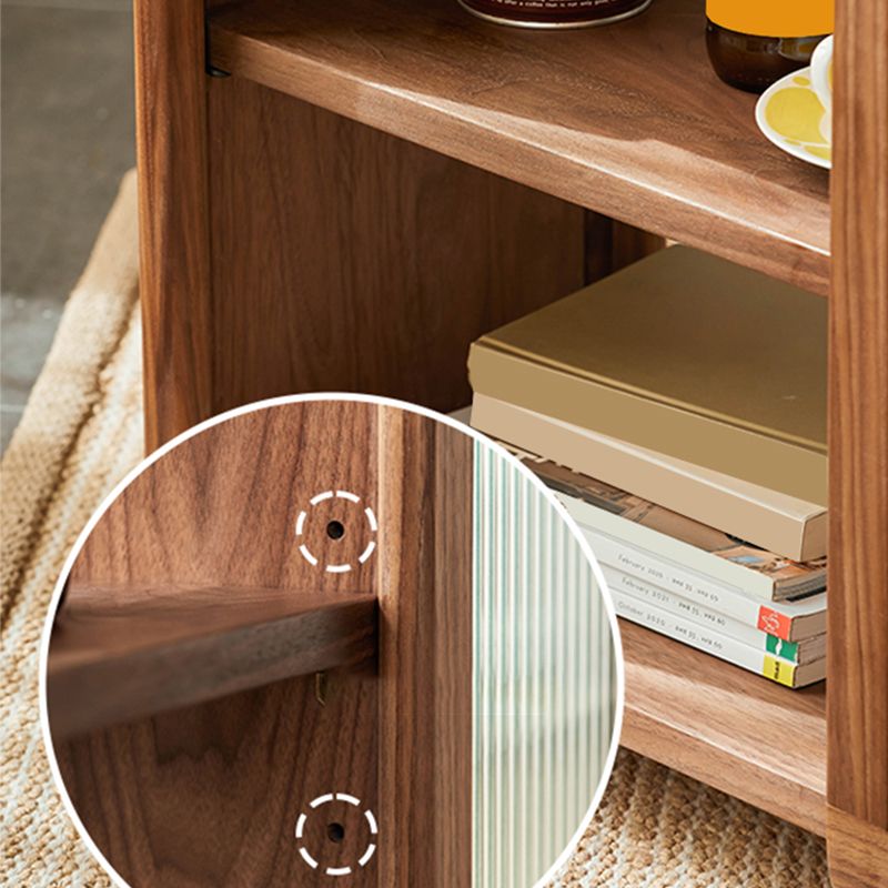 11.8" Wide Contemporary Side Table Solid Wooden Accent Side Table