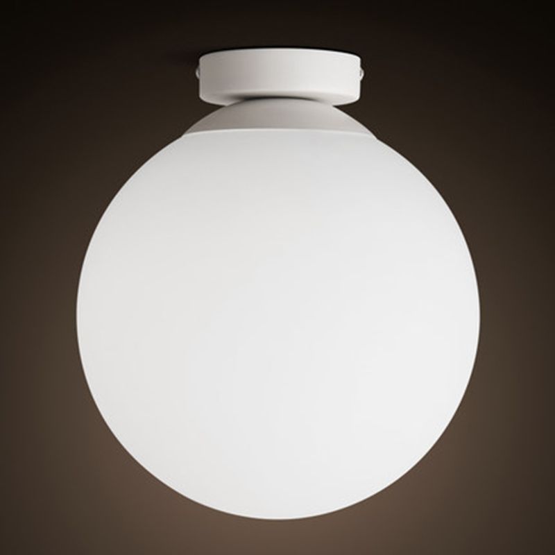 Bolvormige woonkamer inbouw plafondlamp armatuur glas moderne inbouw plafondlamp in wit