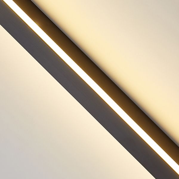 Linear Shape Metal Wall Lighting Idea Modern Style 1 Light Wall Sconce Lighting