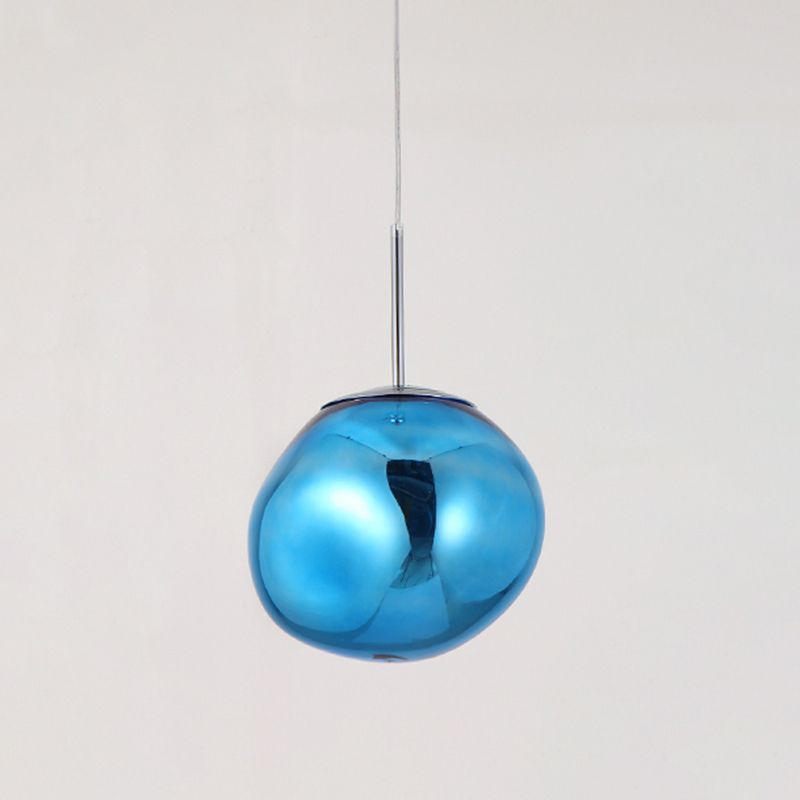 1-Ligth mondgeblazen glazen hanglampverlichtingsarmaturen Minimalisme plafondhanger voor slaapkamer