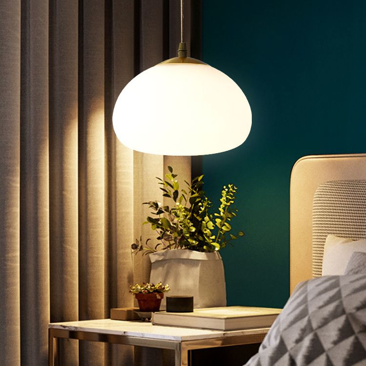 Glaswolkenschatten Hängende Lichter moderner Stil 1 Kopfhänge -Halterung für Schlafzimmer