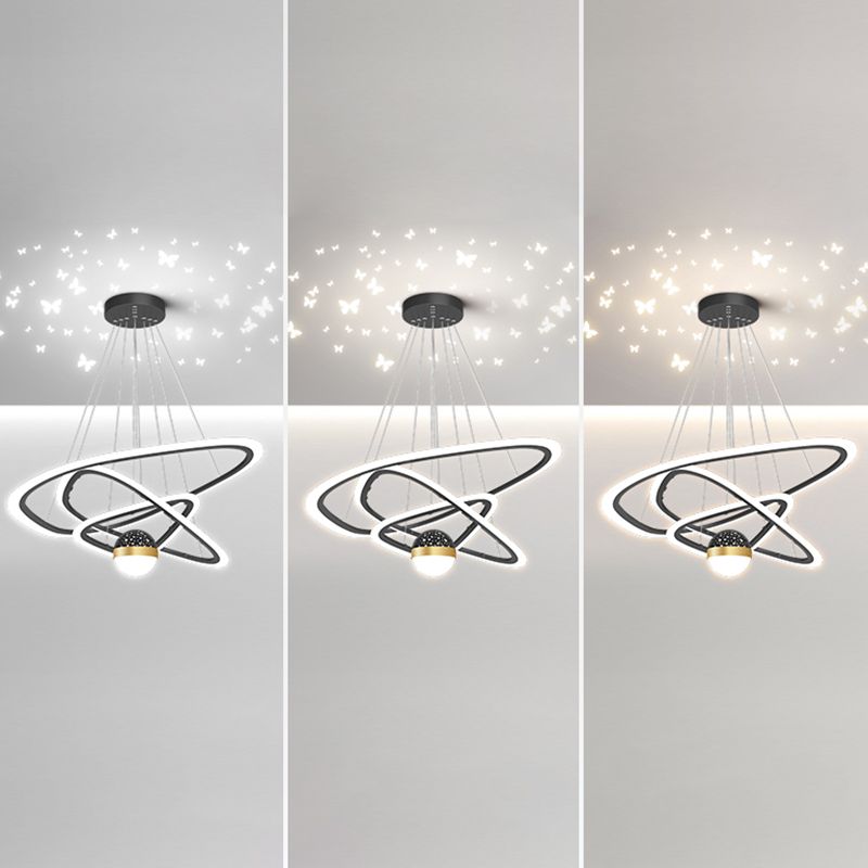 Triangle Shape Chandelier Lights Modern Metal Chandelier Éclairage d'éclairage