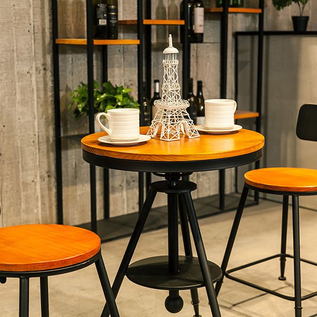 Modern 1/3/4/5 Pieces Dining Set Round Pine Wood Dining Table for Home