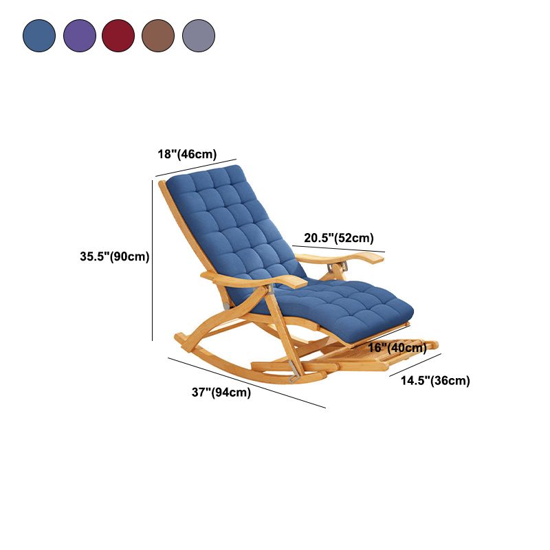 Traditional Recliner Chair Folding Rocker Chair for Living Room