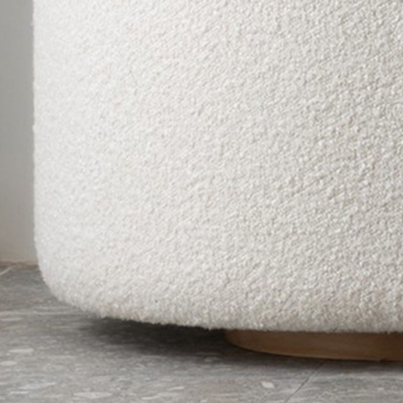 White Modern Sofa for Living Room Minimalist Tuxedo Arm Sofa