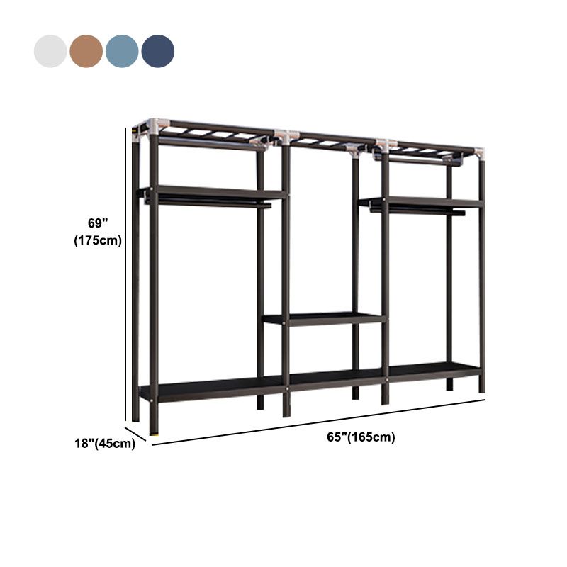 Contemporary Style Wardrobe 1 Door Steel Wardrobe Closet for Home