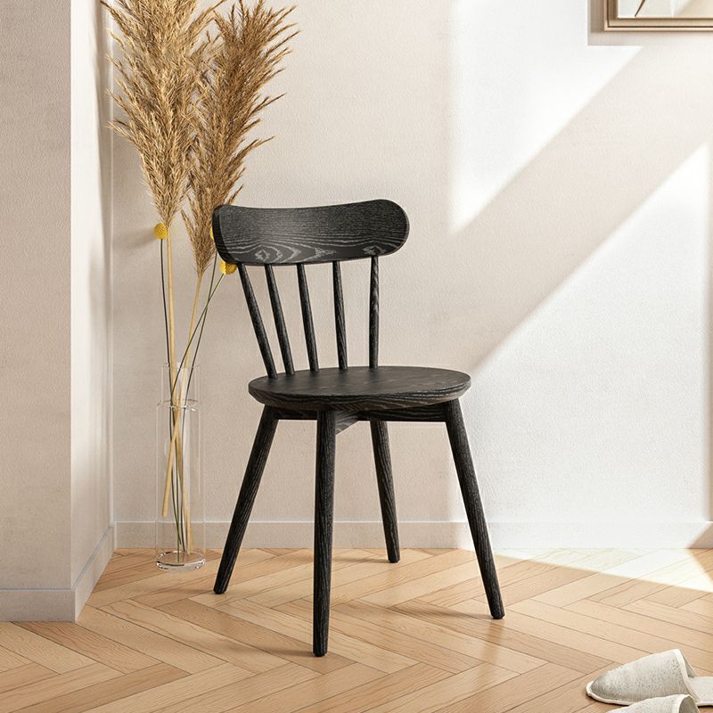 Contemporary Solid Wood Windsor Dining Chair for Dining Room