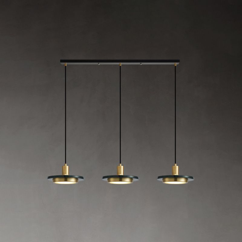 Disc Pendant Ceiling Light Contemporary Stone Hanging Ceiling Light for Dinning Room