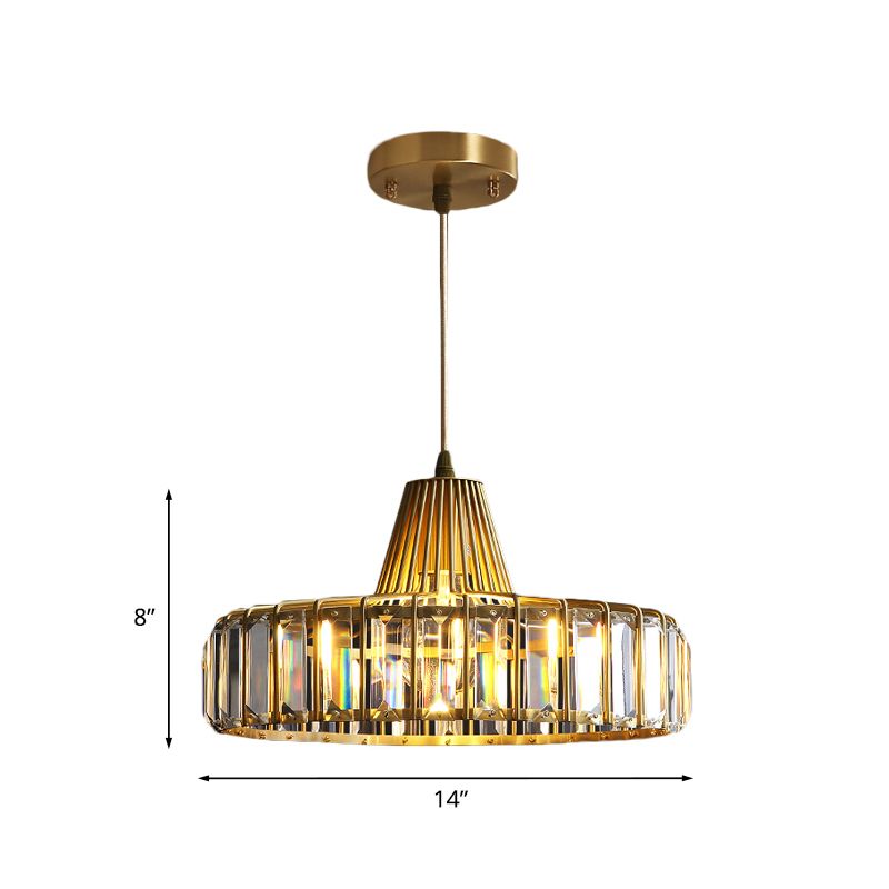 PENDULUM a forma di cappello a forma di oro Pendulum Crystal Crystal Crystal 1 Liping Spazio a soffitto