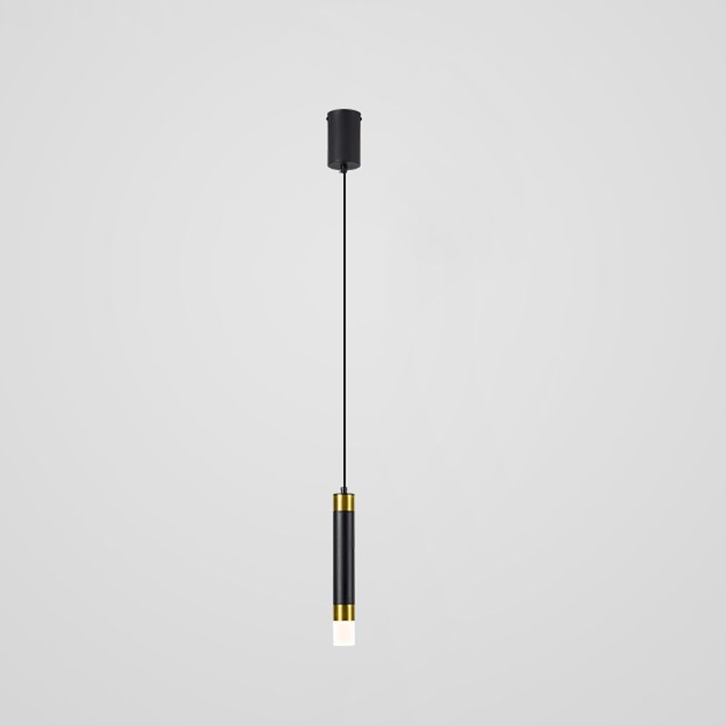 Pendre cylindrique suspension du métal LED minimaliste Aménagement d'éclairage en suspension