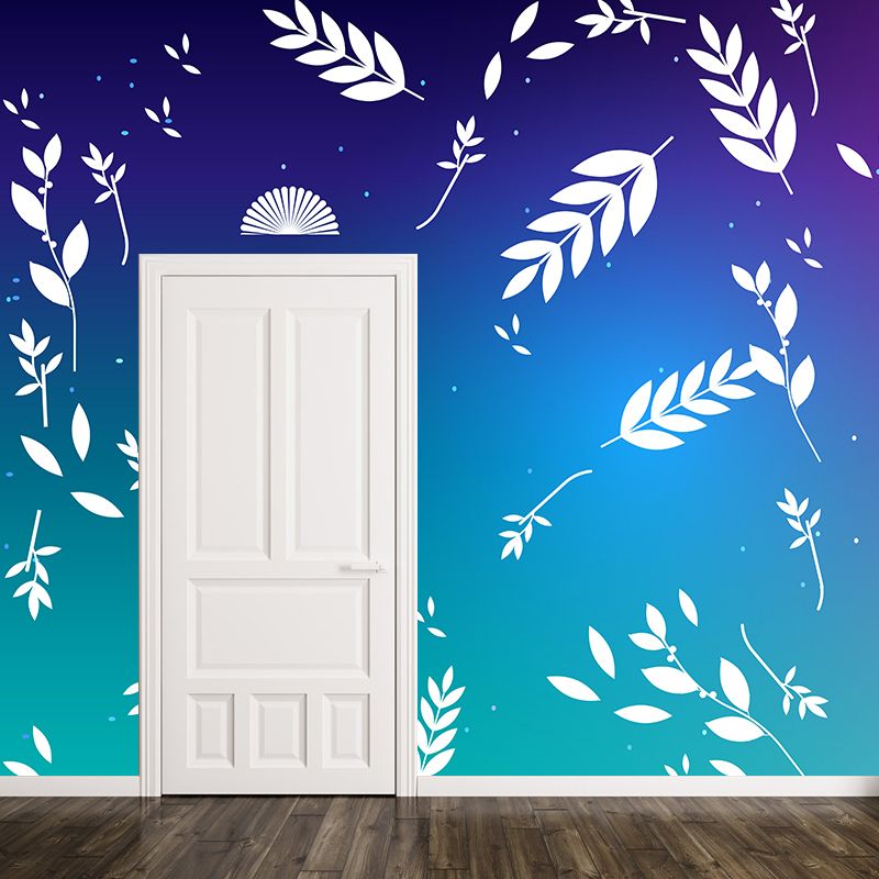 Illustration Environment Friendly Mural Wallpaper Tropical Plants Living Room Wall Mural
