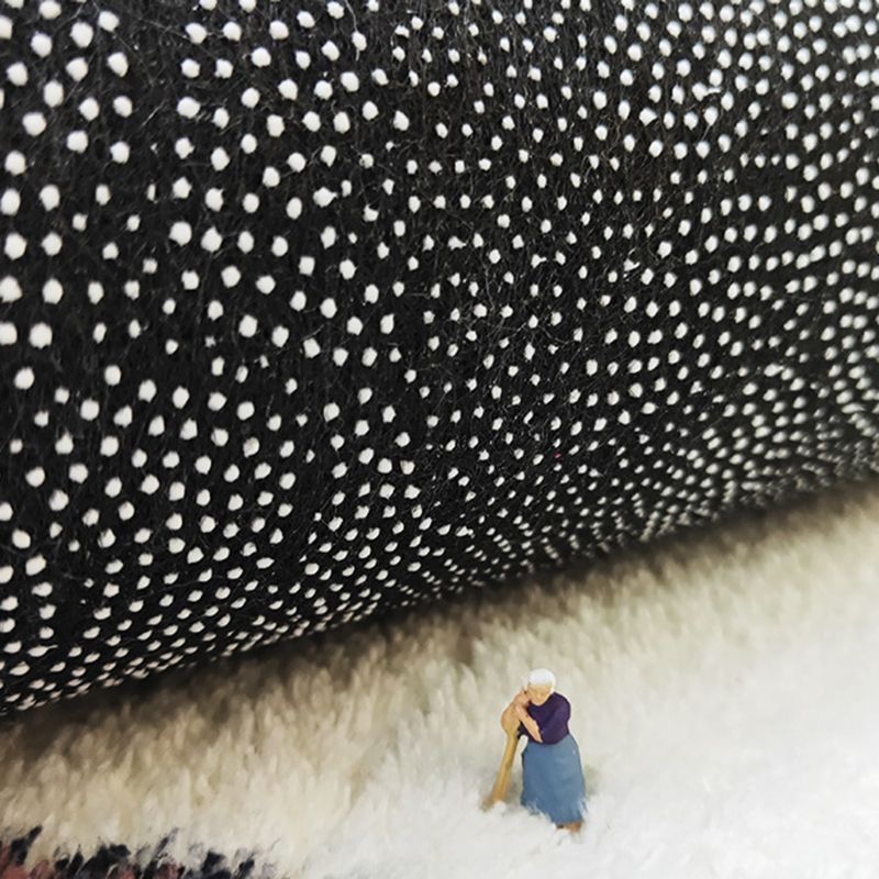 Minimalist Deck Pattern Rug Polyester Carpet Non-Slip Backing Area Rug for Living Room