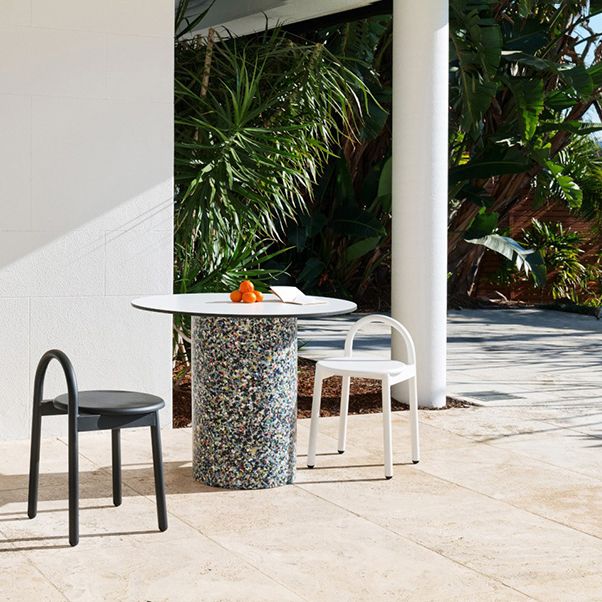 Industrial Circular Wood Top Barstool Metal 4 Legs Bar Stool for Living Room