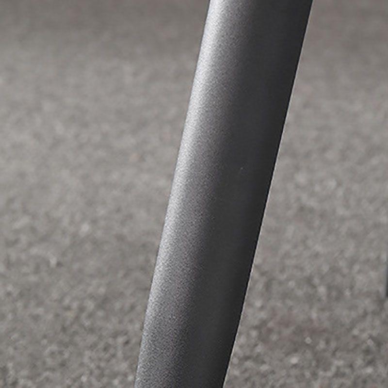 Black Metal Frame Industrial Rectangle Dining Table Sintered Stone Table for Home