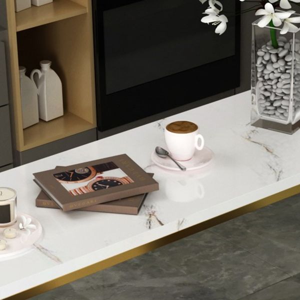 Glam 1/4/9 Pieces Bar Table Set Rectangle Counter Table with Stools for Milk Tea Shop