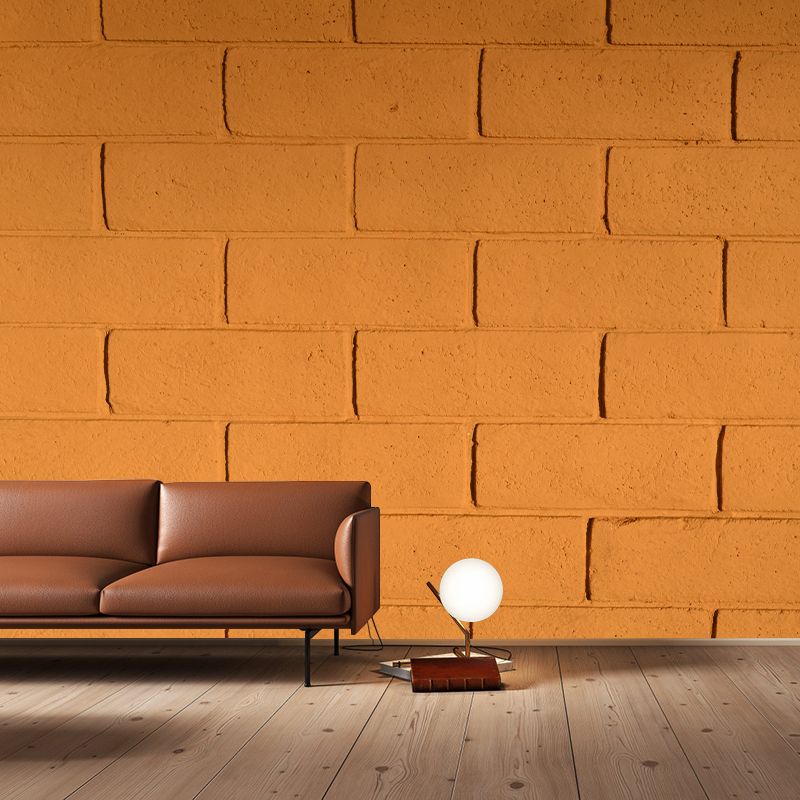 Vintage Brick Wall Mural Wallpaper Moisture Resistant Modern Bedroom Home Decor