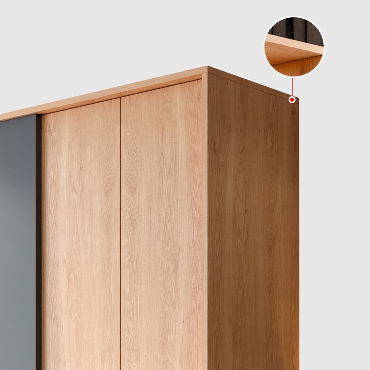 Engineered Wood Wardrobe Cabinet With Drawer Modern Wardrobe Armoire
