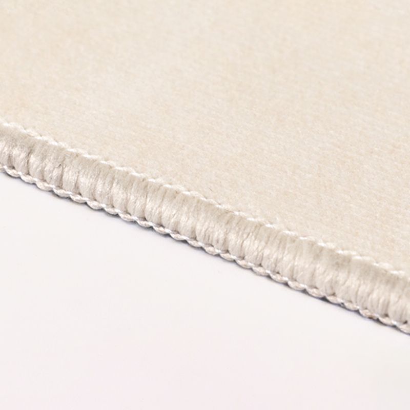 Apricot Tone Simplicity Rug Polyester Carpet Stripe Printing Indoor Rug Non-Slip Backing for Living Room