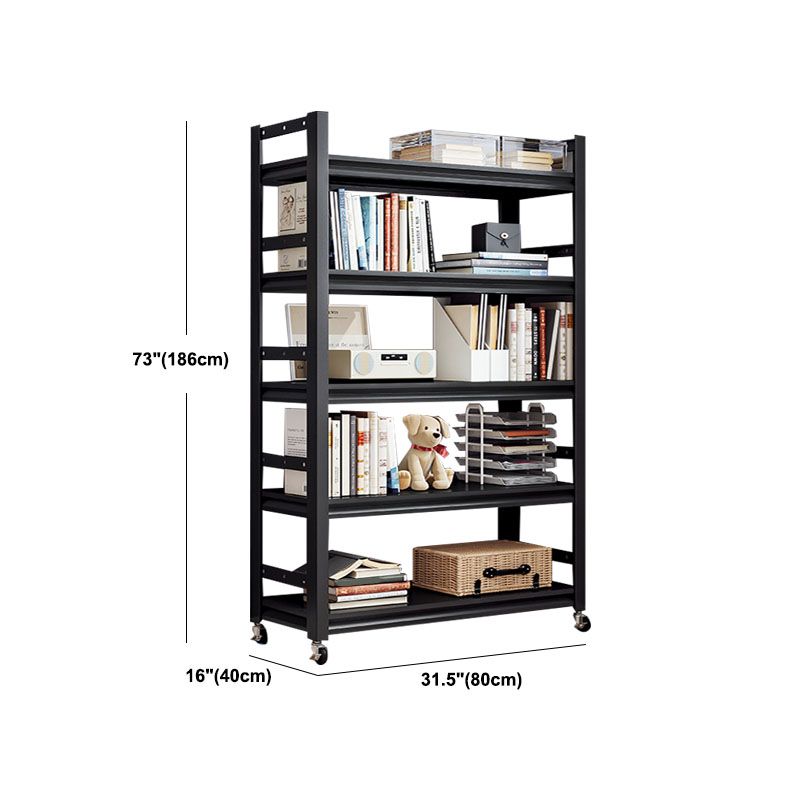 Etagere Shelf Bookcase Contemporary Steel Book Shelf for Study Room