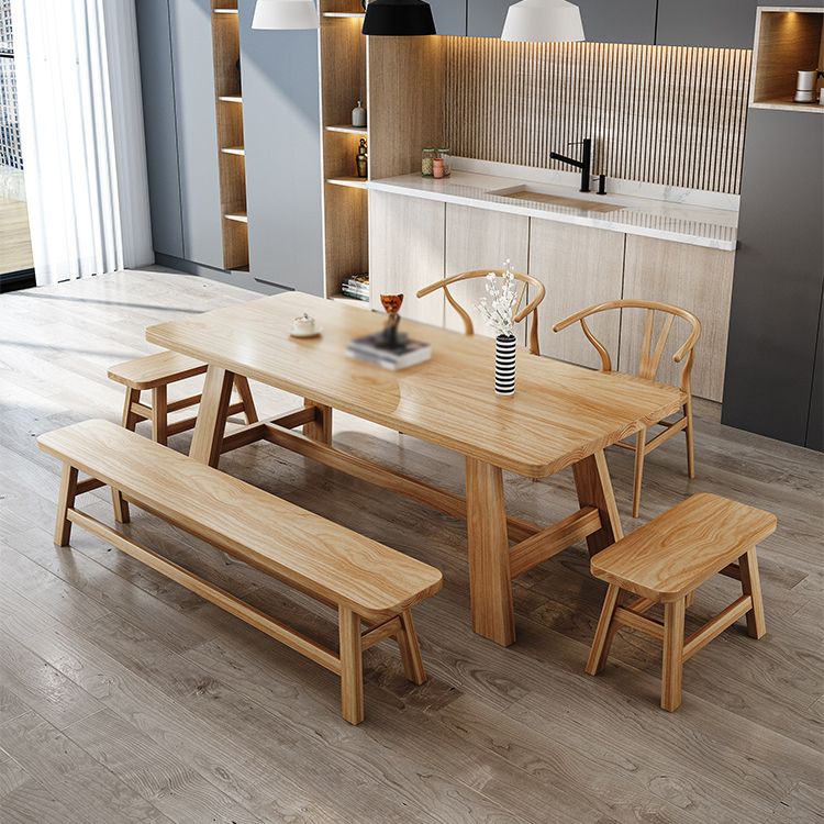 Modern 1/2/3/4/5 Pieces Dining Set Pine Wood Dining Furniture Set /Separate Items