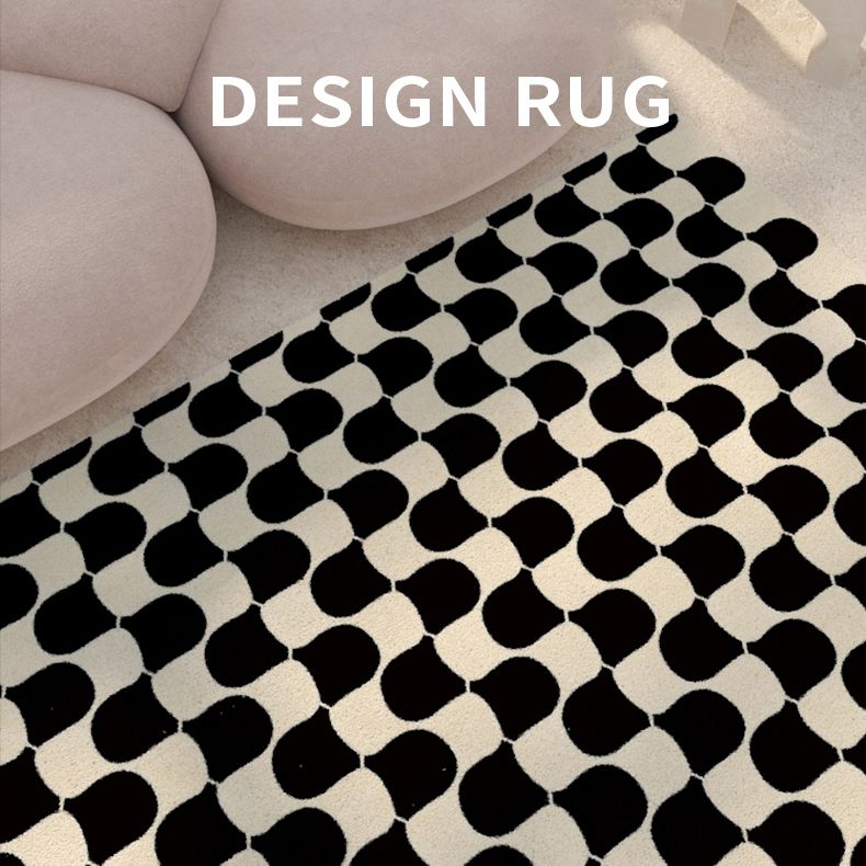 Tapis de motif en bois moderne de couleur unie simple du tapis de motif en vile