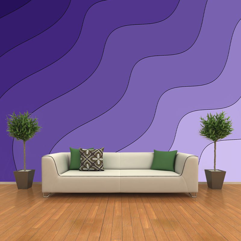 Modern Illustration Mural Wallpaper Gradient Color Indoor Wall Mural