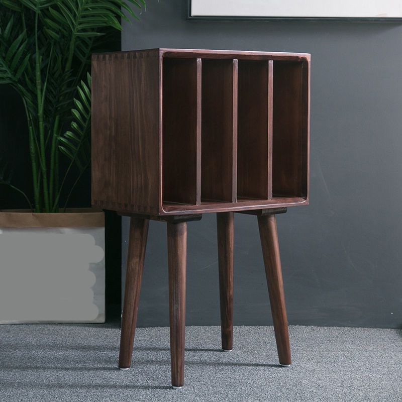 11" Wide Contemporary Shelf Closed Back Solid Wood Pine Bookcase