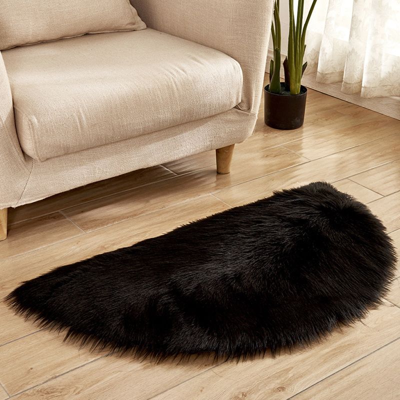 Multi-Color Novelty Rug Fuzzy Solid Color Indoor Rug Pet Friendly Washable Easy Care Area Carpet for Living Room