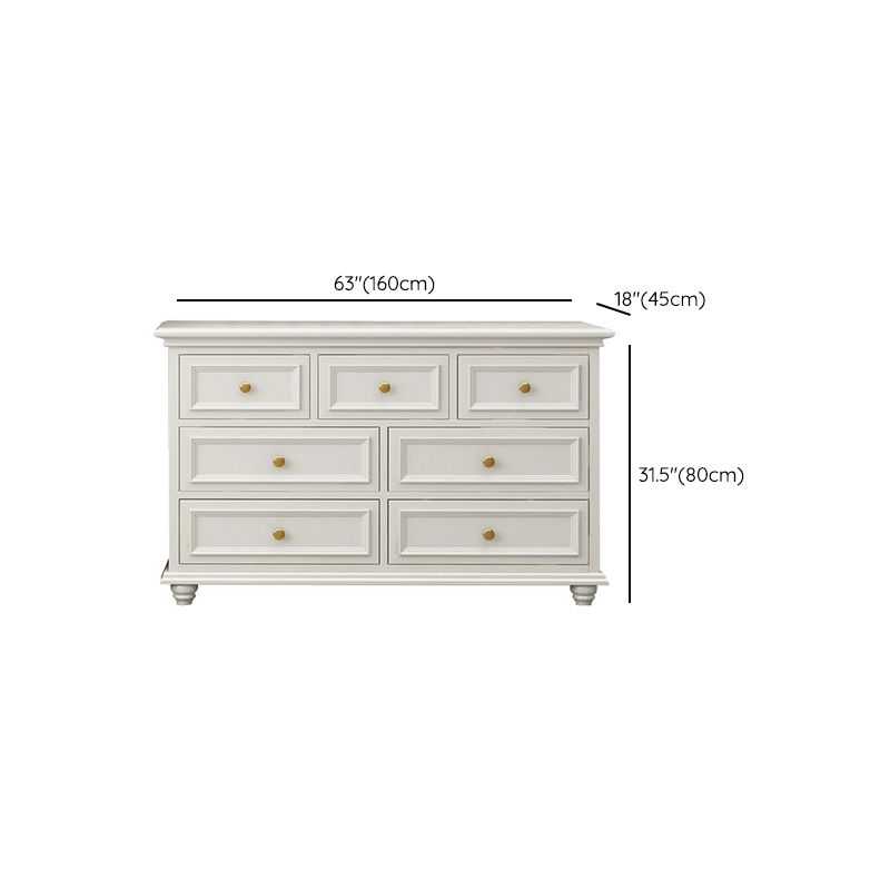 Classic Glam Storage Chest Solid Wood Dresser , 17.55-inch Width