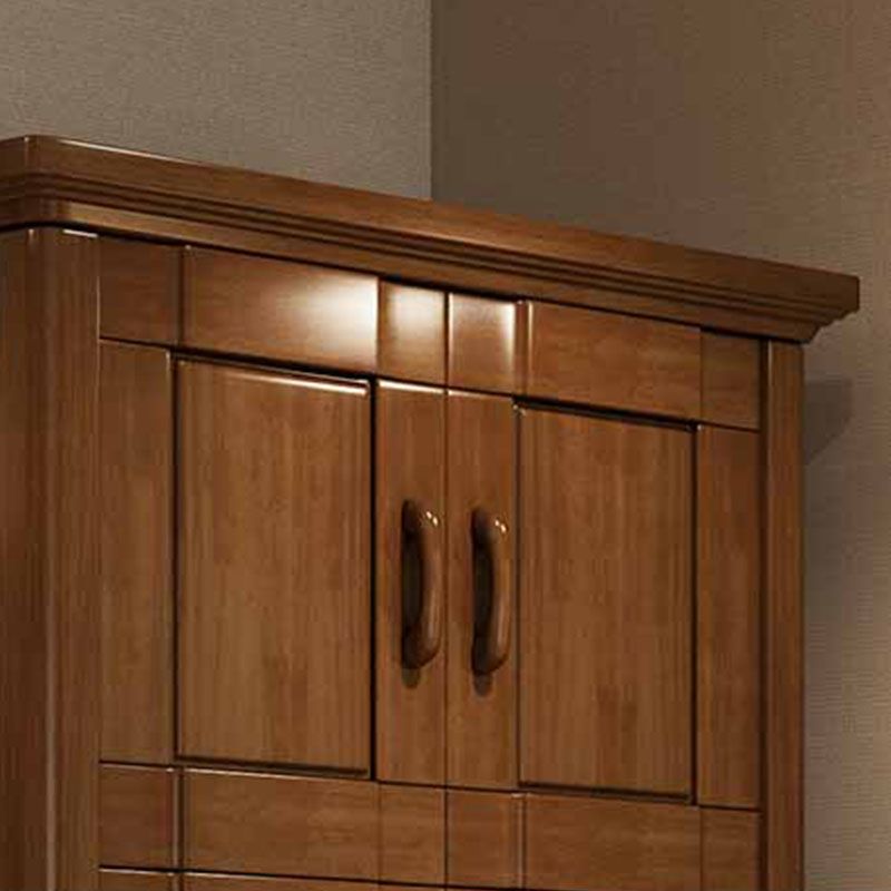 Rubberwood Traditional Storage Cabinet Matte Finish Cabinet for Bedroom
