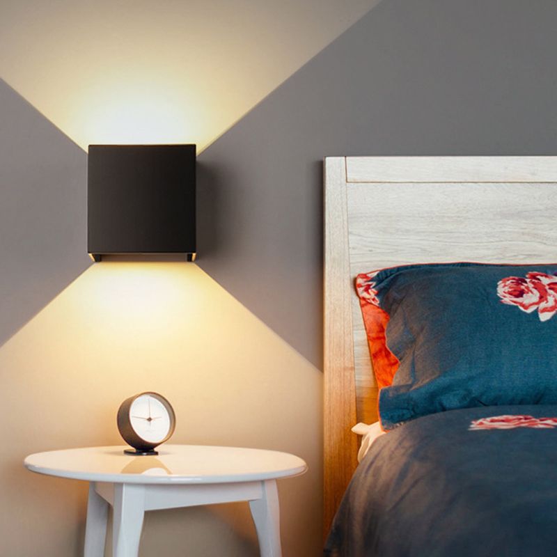 Modern Minimalist Style Geometrical Wall Mounted Light Fixture Metal 2 Lights Wall Lights