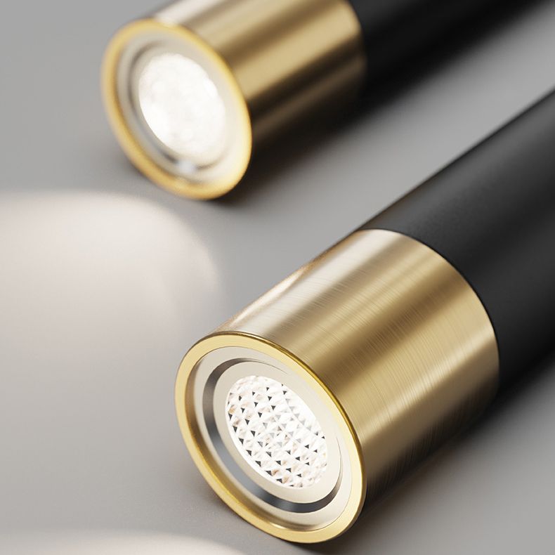 43.3" Length Minimalism LED Island Light Spotlight Design Nordic Style Aluminum Geometric Lines Hanging Light for Dining Room