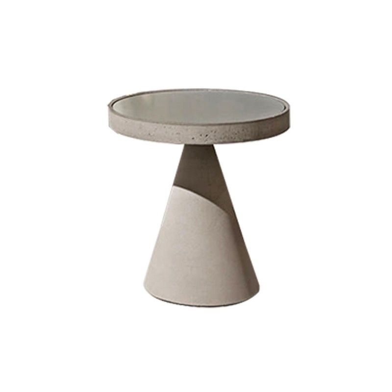 Modern Rattan Side Table Outdoor Patio Table with Aluminum Frame