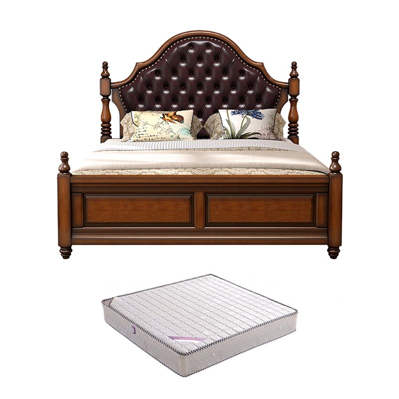 Tufted Upholstered Headboard Standard Bed Mattress Included Bed Frame