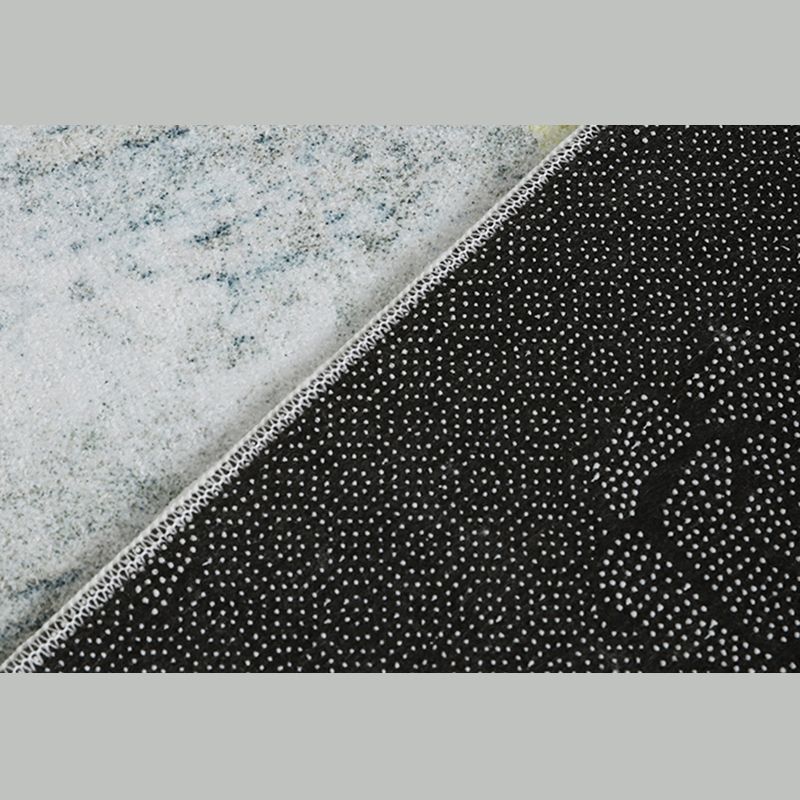 Tapis d'intérieur simple en Polyester, ton blanc, rendu des couleurs, résistant aux taches, pour la décoration de la maison