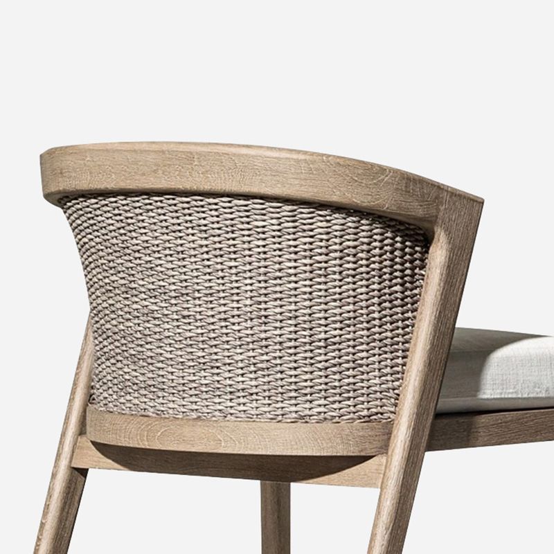 Bohemian Style 1/7 Pieces Dining Table Set Solid Wood Dining Table Set for Outdoor