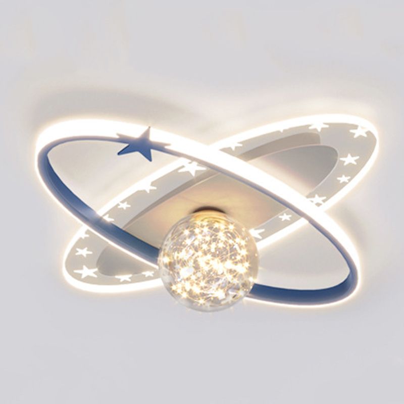 Moderno globo de descarga de luz de metal 3-Punto de fijación de techo de montaje a ras de luz