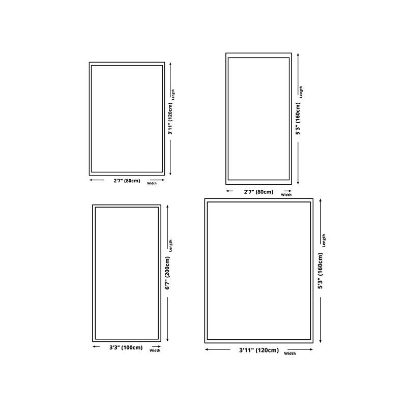 Contemporary Polyester Carpet Color Block Rug Stain Resistant Area Rug for Living Room